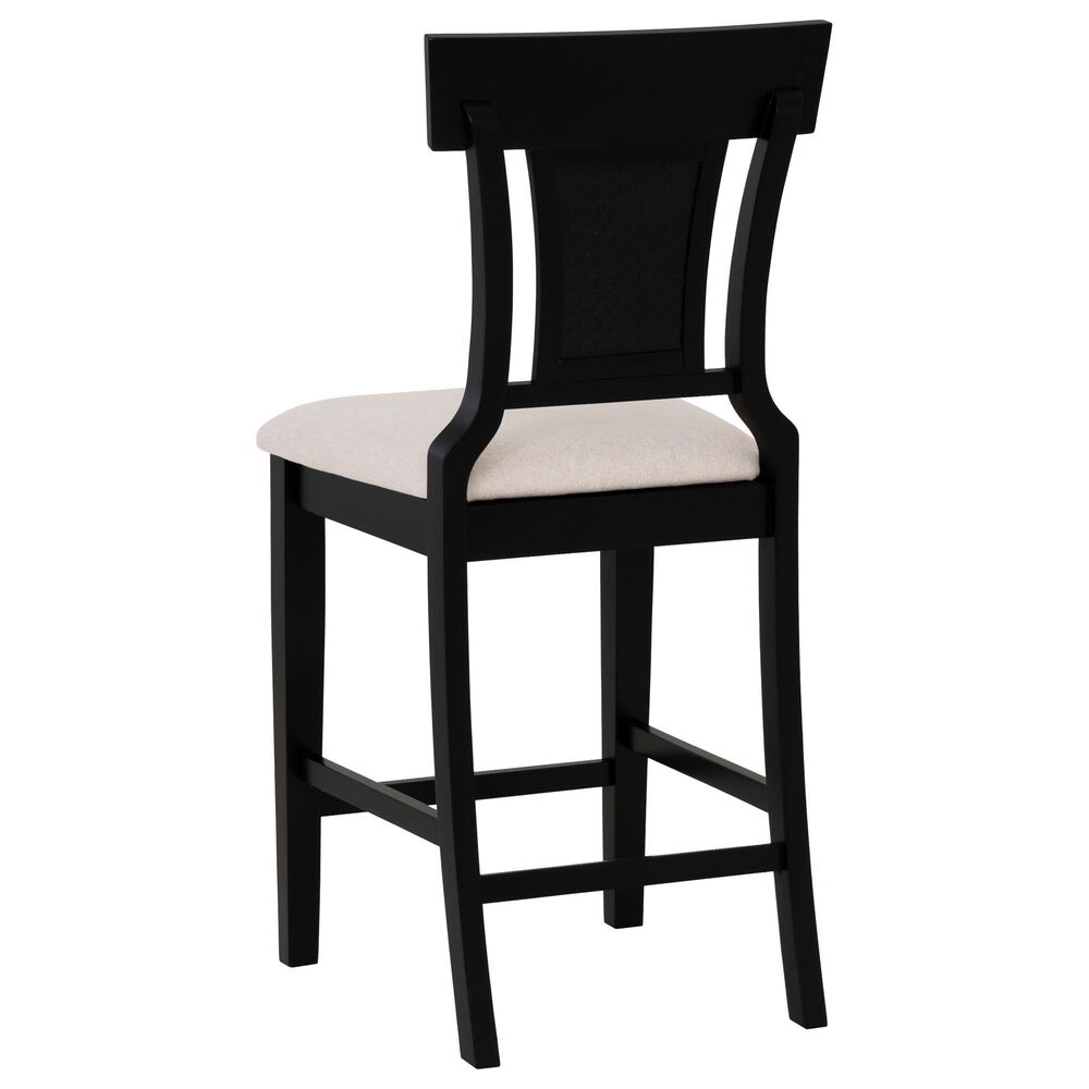 Linon Home Decor Rylan Counter Stool in Black, , large