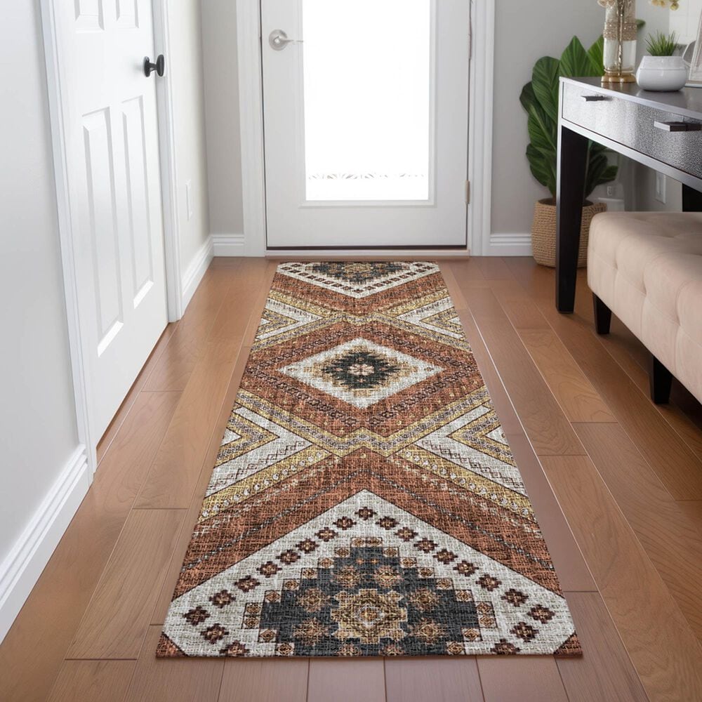Dalyn Rug Company Portico PO5 Copper 2&#39;3&quot; x 7&#39;6&quot; Runner, , large