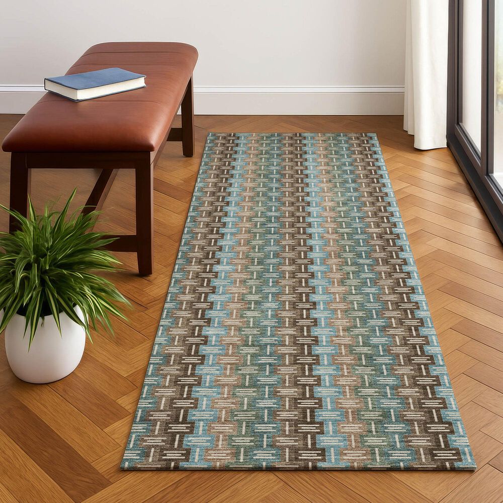 Dalyn Rug Company Kenner Brown 2'3" x 7'6" Runner, , large