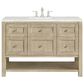 James Martin Vanities Breckenridge 48" Single Vanity in Whitewashed Oak with 3 cm Ethereal Noctis Quartz Top, , large