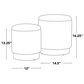 Lumisource Marla 2-Piece Upholstered Ottoman Set in Grey, , large