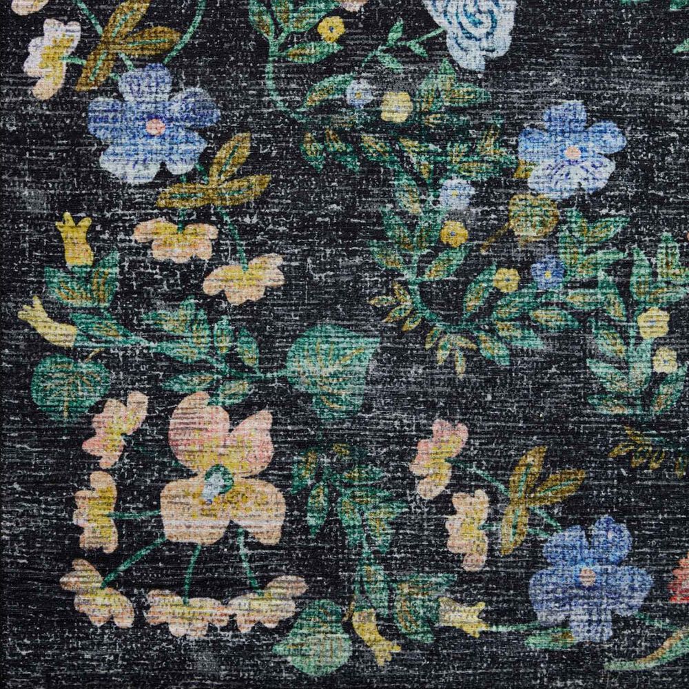 Rifle Paper Co. Palais 2&#39;3&quot; x 3&#39;9&quot; Black Area Rug, , large