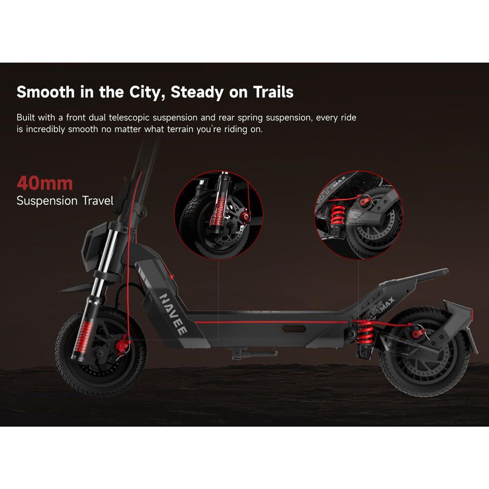 Navee NT5 Max Electric Scooter in Black, , large