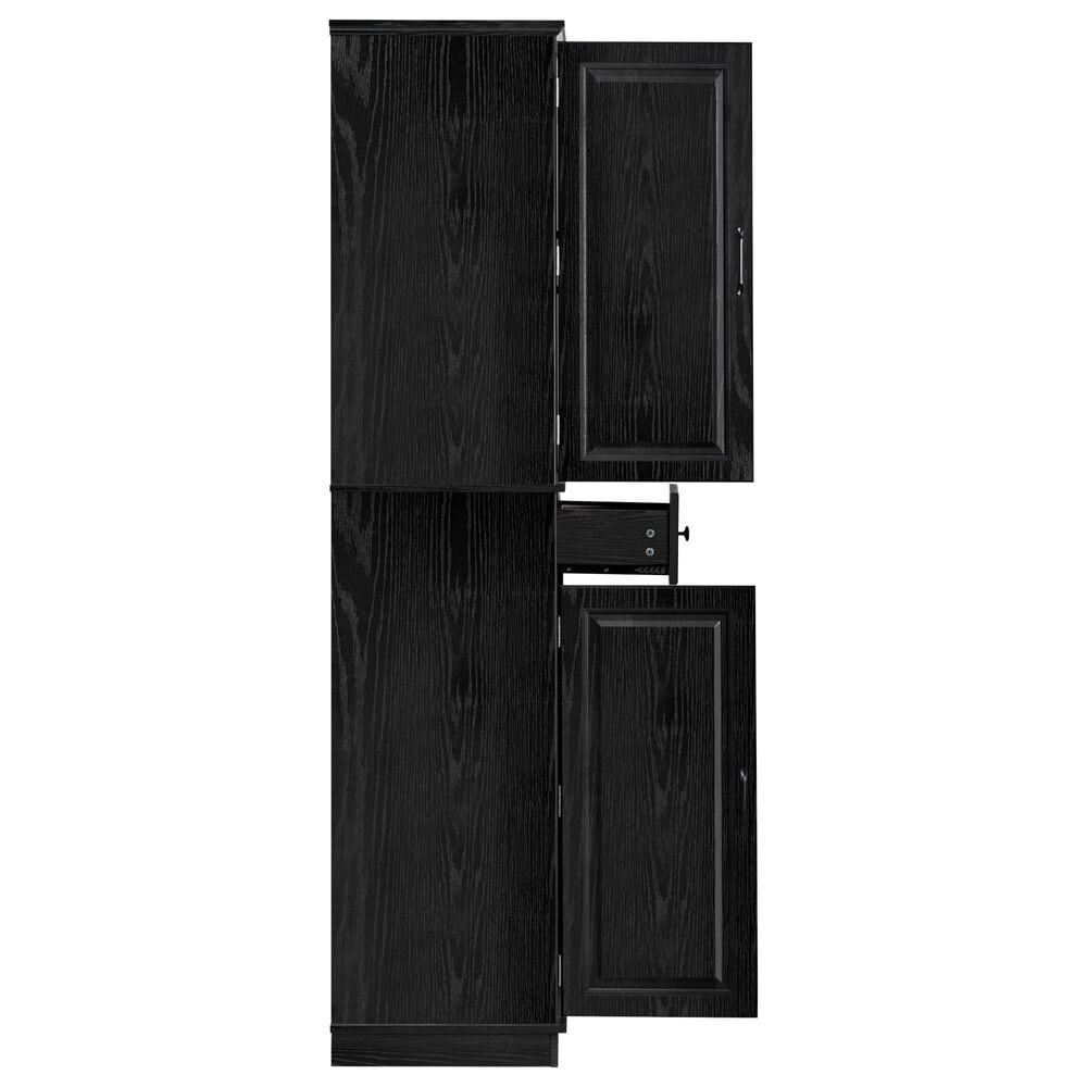HOMLUX 71" Tall Kitchen Pantry Cabinet with 3 Pull Out Cabinet Organizers, Farmhouse Embossed Texture Storage Cabinet with 6 Door Shelves, 2 Drawers, Freestanding Cupboard for Kitchen, Dining Room Black, , large