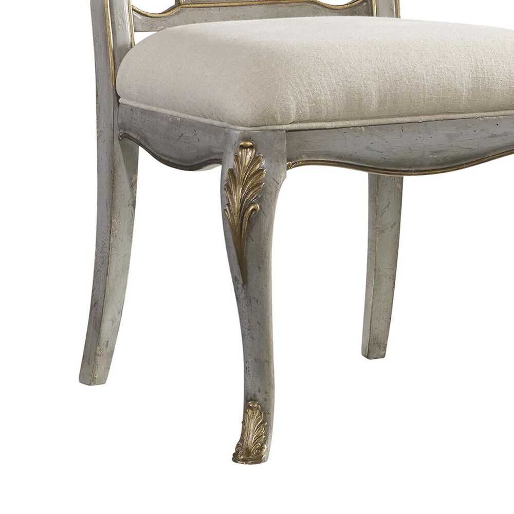 Hooker Furniture Palisade Desk Chair with Linen Natural Seat in Gray, , large