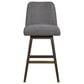 Blue River Amalie Swivel Barstool with Grey Boucle Cushion in Grey Oak, , large
