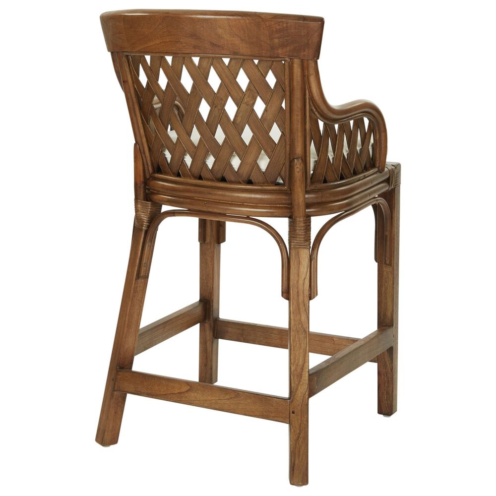 Office Star Products Plantation 24&quot; Counter Stool in Brown Stained, , large