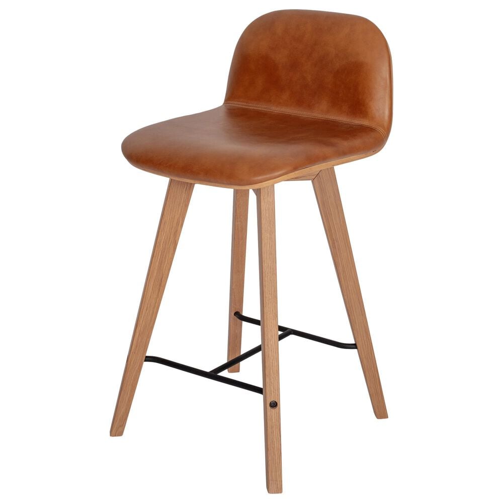 Moe"s Home Collection Napoli Counter Stool in Brown, , large
