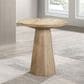 Furniture of America Halewood Round End Table in Oak, , large