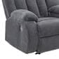 Ashley Observation Power Reclining Loveseat with Console in Steel Velvet, , large