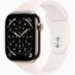 Apple Watch Series 11 (GPS + Cellular) 46mm Gold Titanium Case with Light Blush Sport Band - M/L, , large