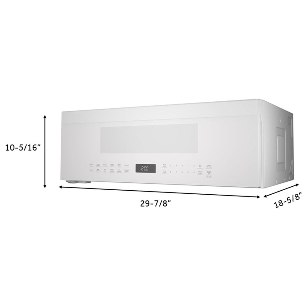 GE Profile 1.2 Cu. Ft. Over-the-Range Low Profile Sensor Microwave Oven in White, , large