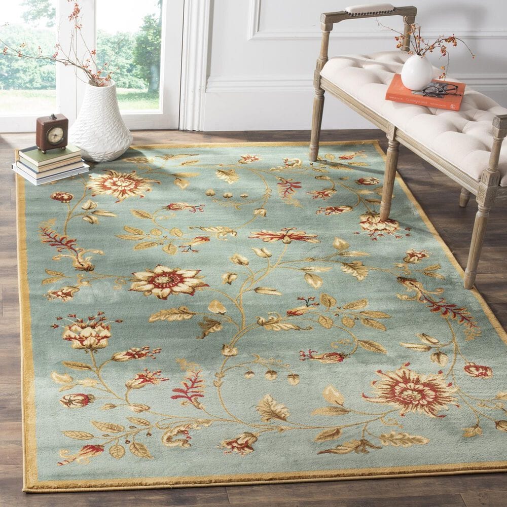 Safavieh Lyndhurst LNH552 5&#39;3&quot; x 7&#39;6&quot; Blue and Multicolor Area Rug, , large