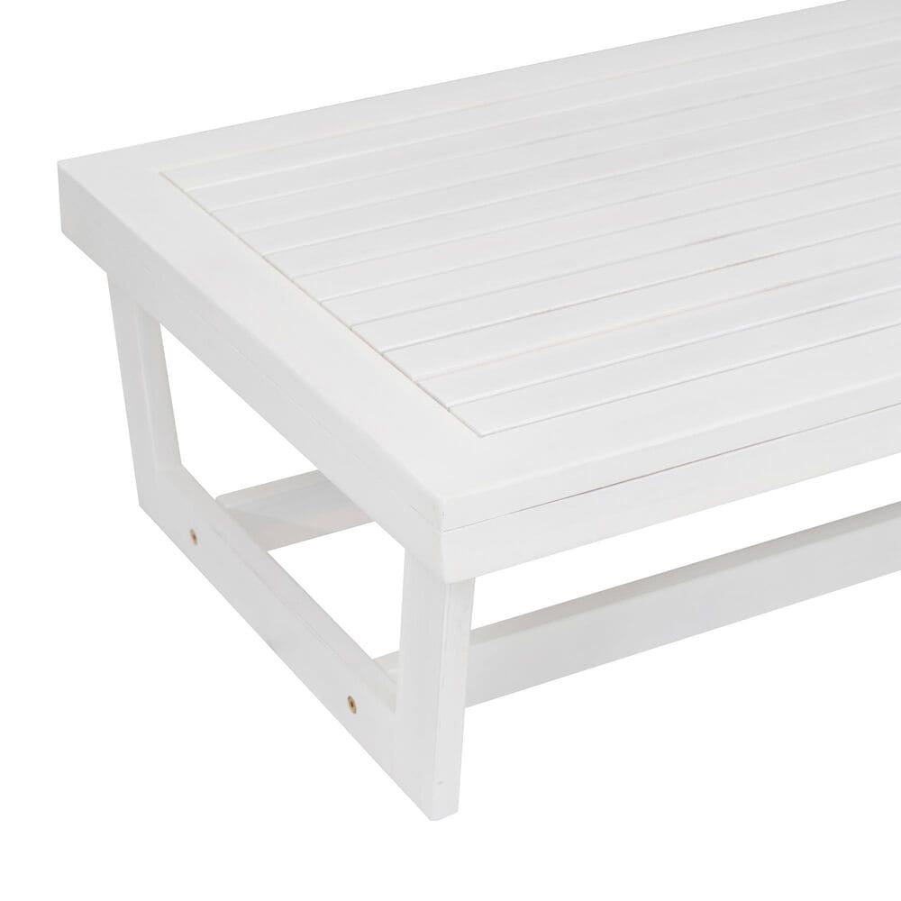 Linon Home Decor Silbury Cocktail Table in White, , large