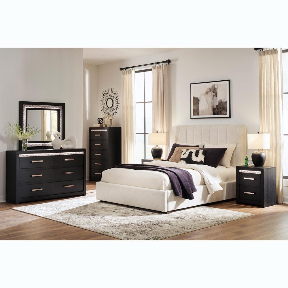 Ashley Shoralli Queen Upholstered Storage Bed in Beige, , large