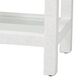 Baxton Studio Oaklynn Two-Tier Bar Table with Glass Shelves and Stemware Rack in White, , large