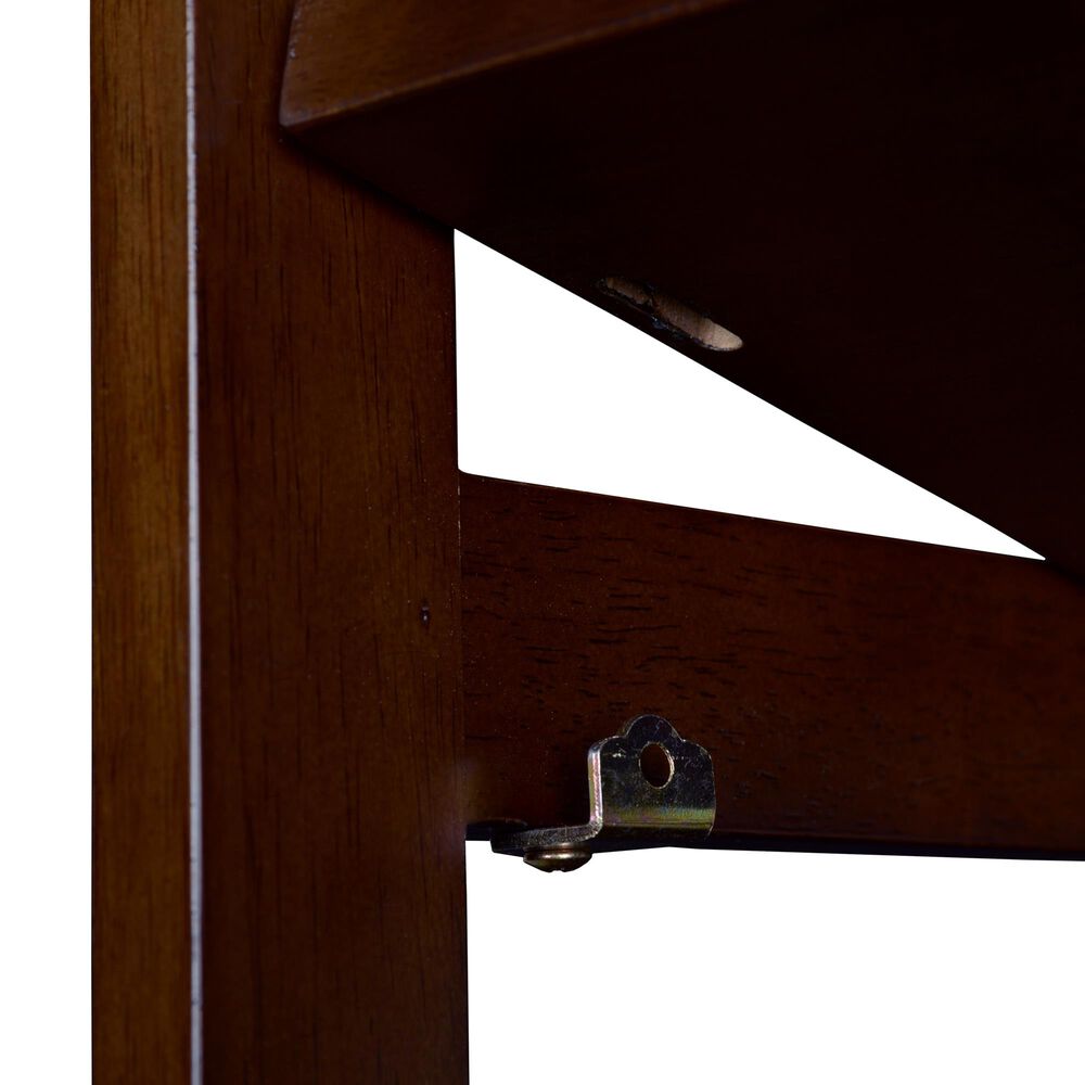 Regency Global Sourcing Flip Flop 67&quot; Corner Folding Bookcase in Mocha Walnut, , large