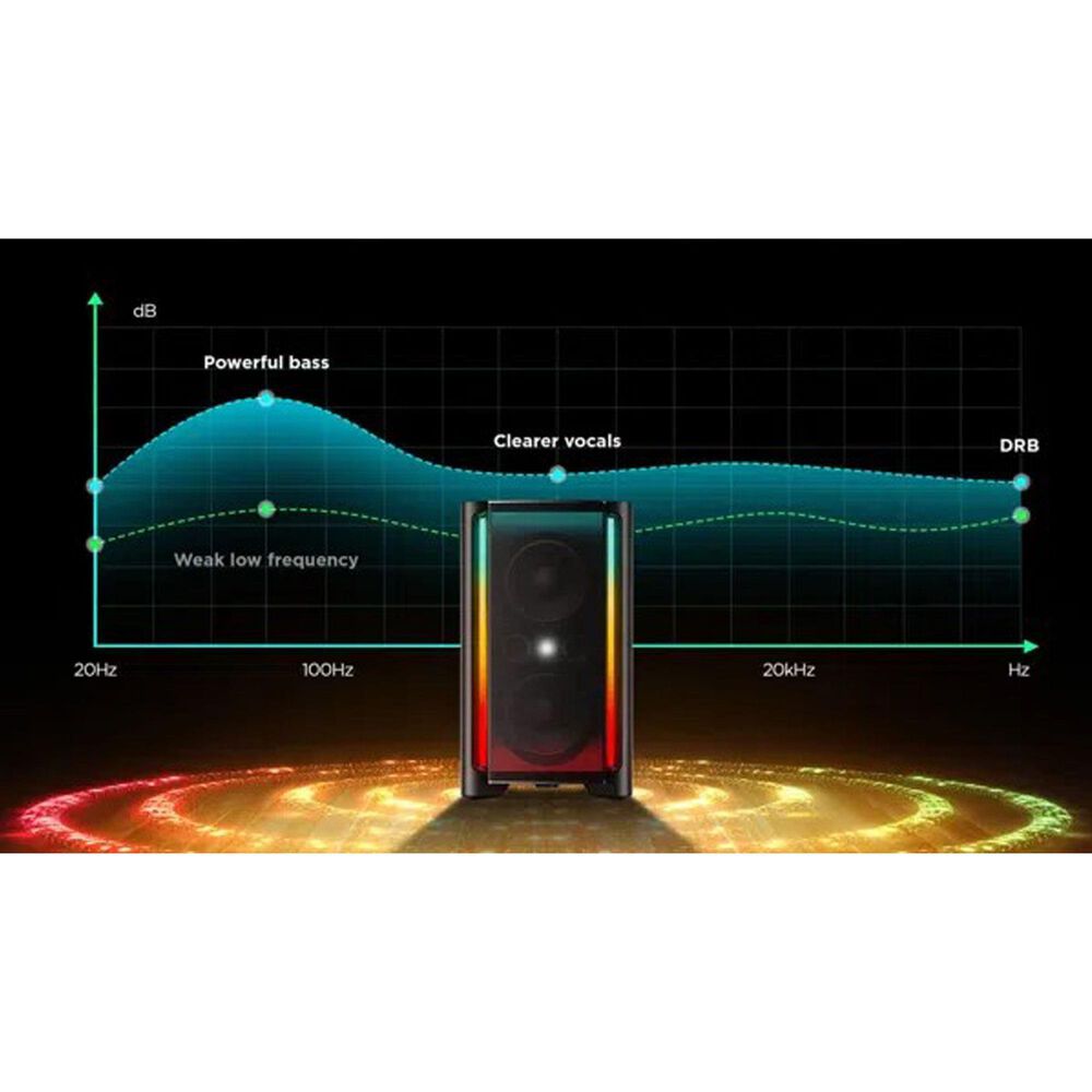 TCL 340W Powerful Sound Party Speaker in Black, , large