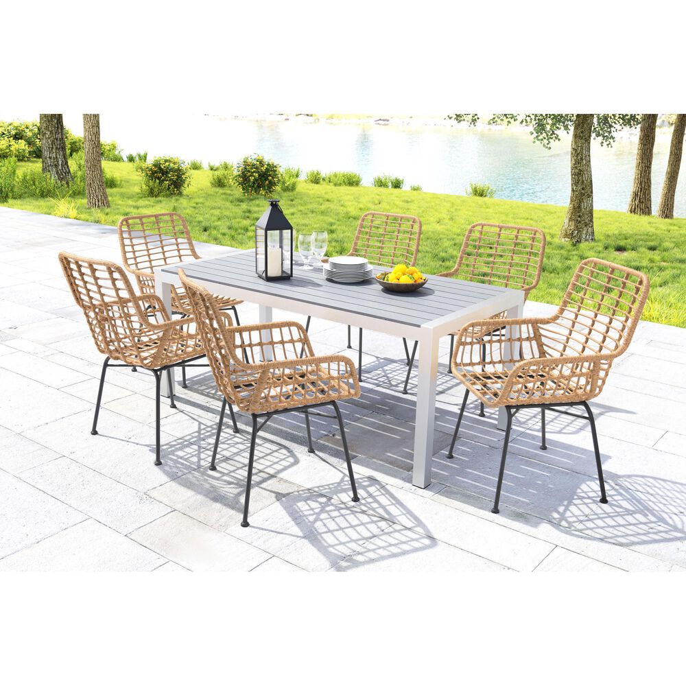 Zuo Modern Lyon Dining Chair in Natural/Black &#40;Set of 2&#41;, , large