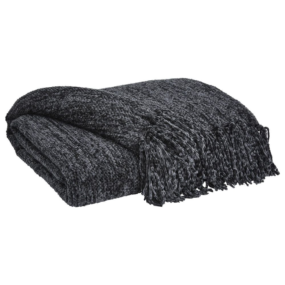 Ashley Tamish 50" x 60" Throw Blanket in Black, , large