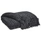Ashley Tamish 50" x 60" Throw Blanket in Black, , large