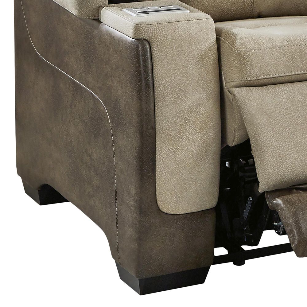 Ashley Next-Gen DuraPella Power Reclining Sofa in Sand, , large