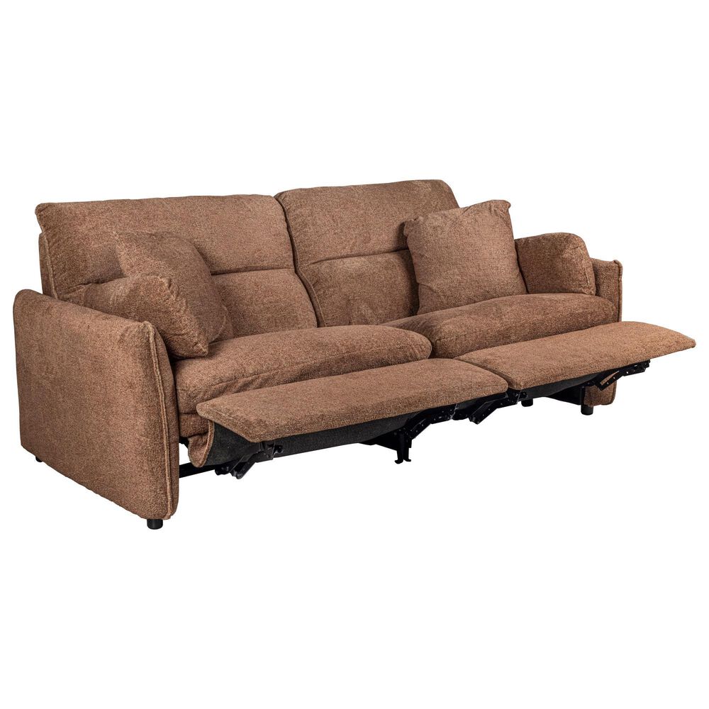 Haining Power Reclining Sofa with Power Headrests in Terracotta, , large