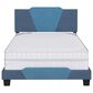 Accent Tuscany Full Upholstered Bed in Ocean Blue and Blue, , large