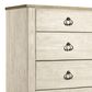 Ashley Willowton 5 Drawer Chest in White Washed, , large