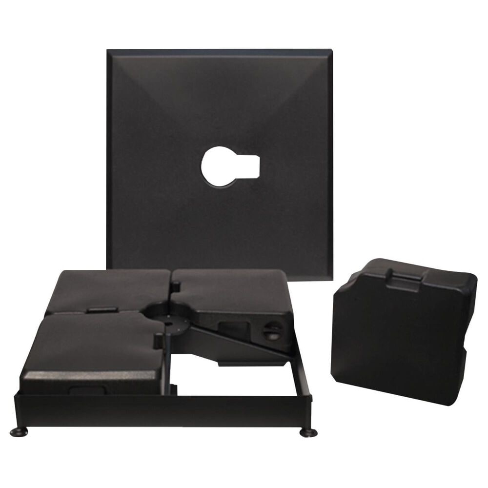 Garden Party 8.5 Cantilever Square Umbrella with Black Base in Really Red, , large