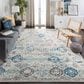 Safavieh Madison MAD611A 8" x 10" Ivory and Aqua Area Rug, , large