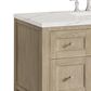 James Martin Vanities Breckenridge 48" Single Vanity in Whitewashed Oak with 3 cm Ethereal Noctis Quartz Top, , large