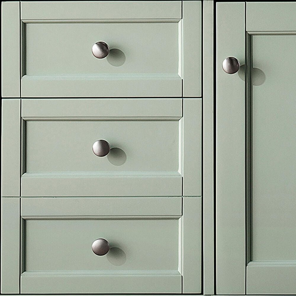 James Martin Vanities Brittany 48&quot; Single Bathroom Vanity in Sage Green with Single Hole 3 cm White Zeus Quartz Top and Rectangular Sink, , large