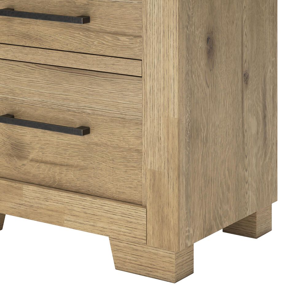 Ashley Galliden 2-Drawer Nightstand in Light Brown and Cement, , large