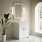 James Martin Bellshire 26" Rectangular Mirror in Bright White, , large