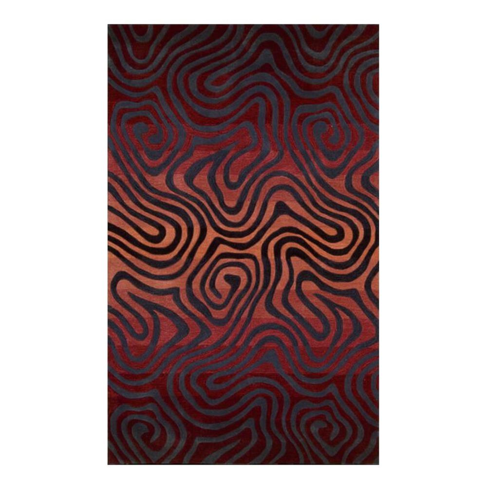 Nourison Contour CON24 3'6" x 5'6" Sangria Area Rug, , large