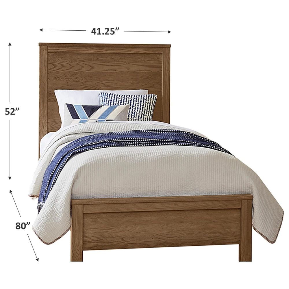 Viceray Collections Fundamentals Twin Bed in Natural Brown, , large