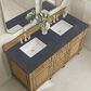 James Martin Vanities Lorelai 60" Double Vanity in Light Natural Oak with 3 cm Charcoal Soapstone Quartz Top, , large