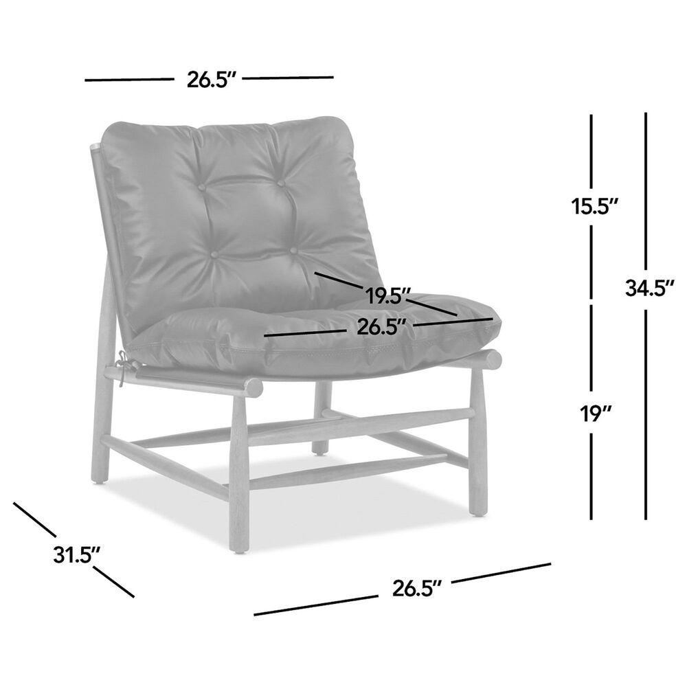 Jennifer Taylor Home Oxford Accent Chair in Noir Black, , large