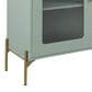 Ashley Adwen Accent Cabinet in Light Green and Gold, , large