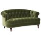 Jennifer Taylor Home La Rosa Stationary Loveseat in Olive Green Velvet, , large