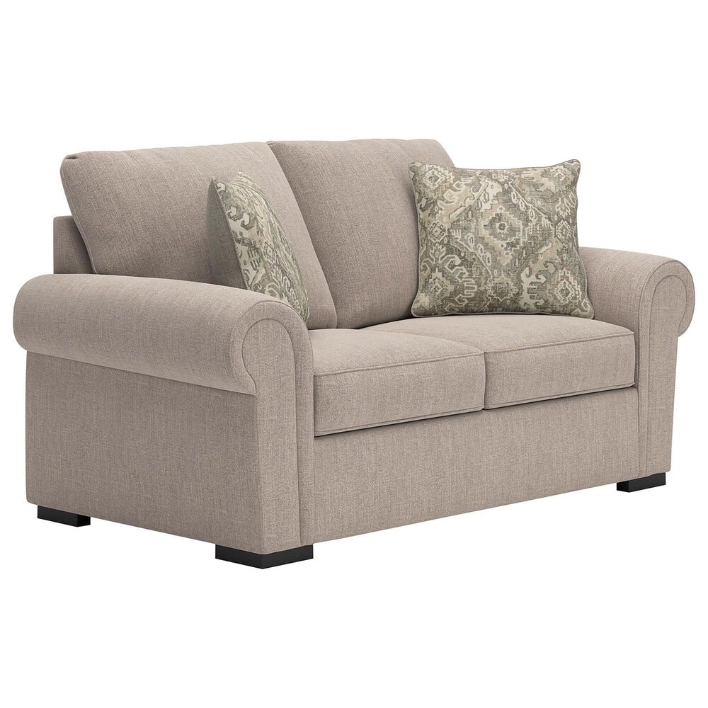 Ashley Sararose Stationary Loveseat in Heather, , large
