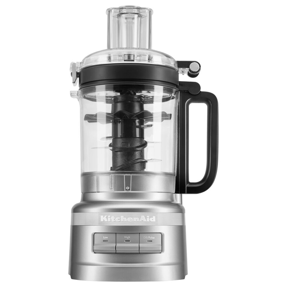 KitchenAid KFP0919CU 9 Cup Plus Food Processor, Contour Silver (Renewed)