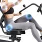 Sunny Health & Fitness Smart Electro-Magnetic Resistance Recumbent Elliptical Cross Trainer in Black, , large