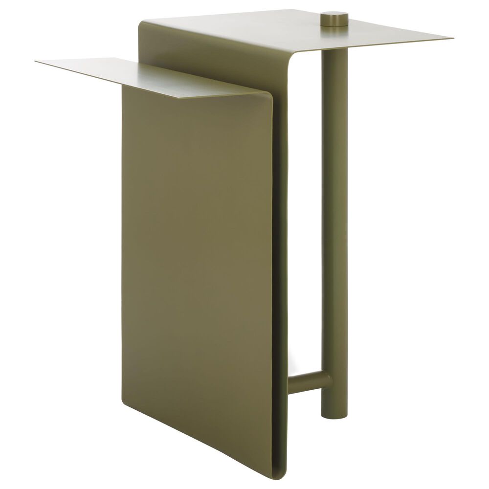 Safavieh Aldwyn Metal Accent Table in Olive Green, , large