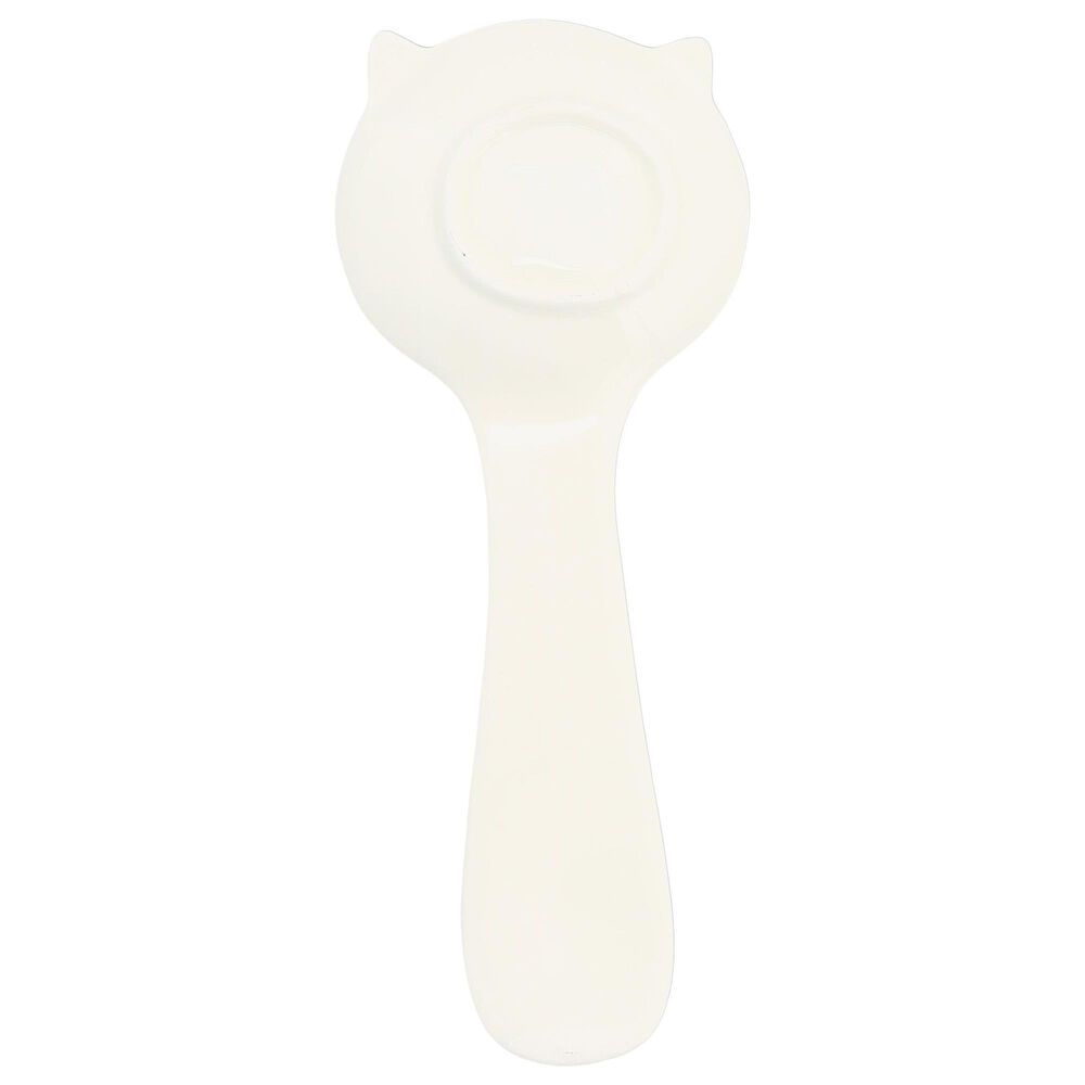 Pavilion Crazy Cat Lady 10&quot; Spoon Rest in White, , large