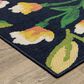 Oriental Weavers Havana HAV12 Navy and Multicolor 3"3" x 5" Indoor/Outdoor Area Rug, , large