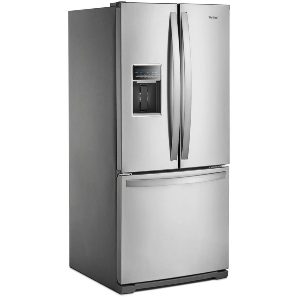 Whirlpool 30" Wide French Door Refrigerator in Fingerprint Resistant Stainless Steel NFM