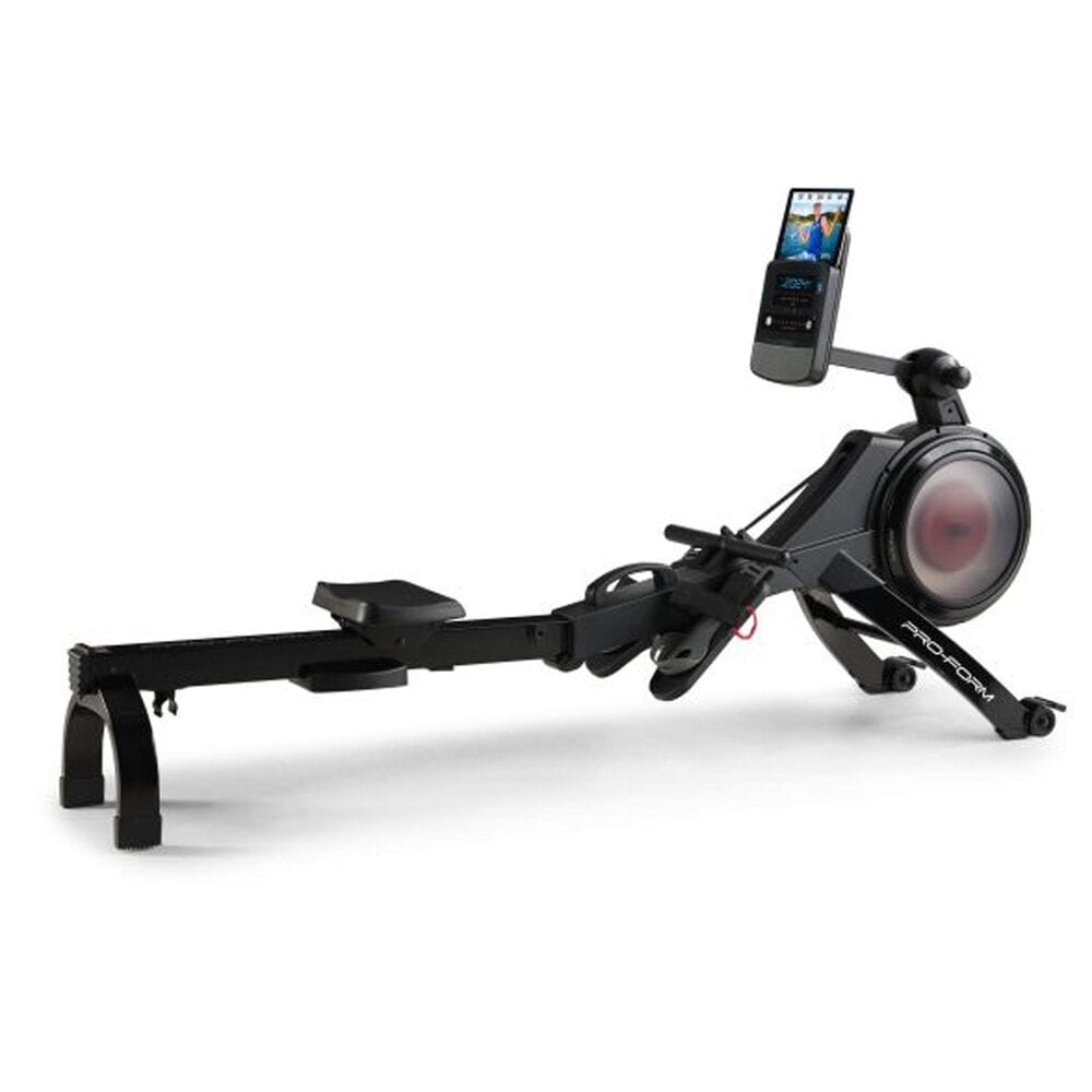 ProForm Trainer 500 Rower with 5" Display, Built-in Tablet Holder and SpaceSaver Design in Black, , large