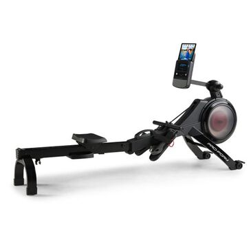 ProForm Trainer 500 Rower with 5" Display, Built-in Tablet Holder and SpaceSaver Design in Black, , large